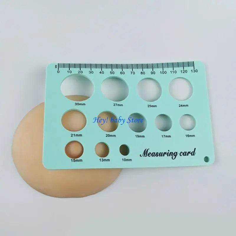 Silicone Breast Flange Sizing Tool | Nipple Ruler Measuring Card