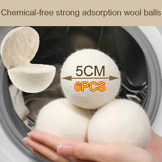 Clothes Wool Dryer Balls Laundry Tumble Dryer Balls 5cm Dryer Balls Laundry Softener Reusable Home Washing Machine Accessories Peaceful Pleasures Health and Wellness