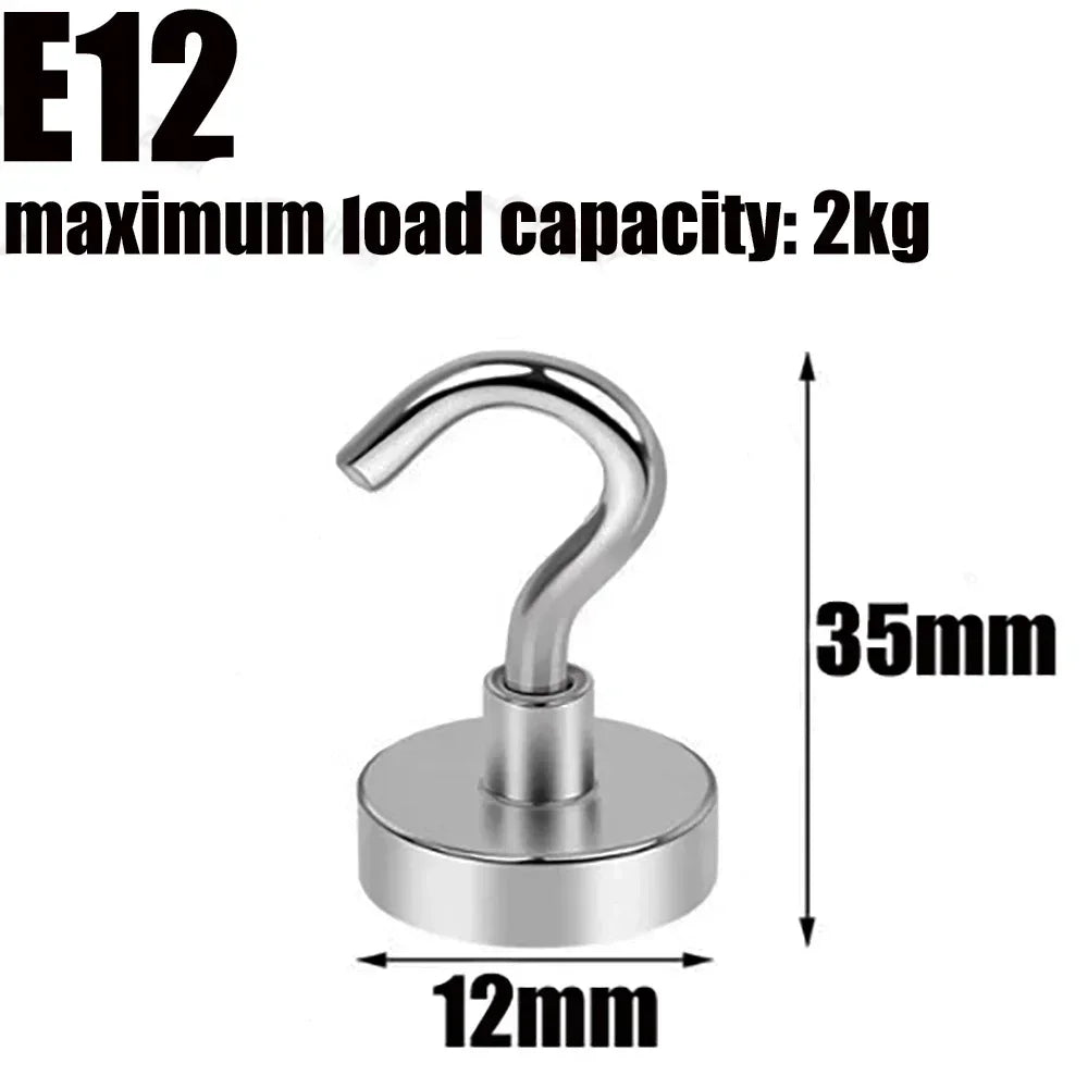 NdFeB Magnetic Hooks 5/10 Pack – Strong Wall Hooks for Home Magnetic Wall Hooks Peaceful Pleasures Health and Wellness