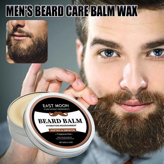 Men's Beard Balm 60g – Jojoba Oil & Vitamin E Conditioner Beard Conditioning Balm Peaceful Pleasures Health and Wellness Default Title