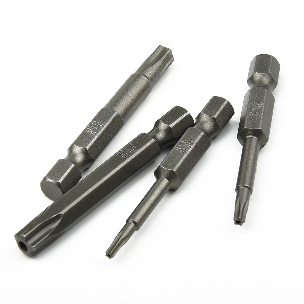5 Point Torx Drive Bit 1 4 Hex Shank Electric Screwdriver T8-T40
