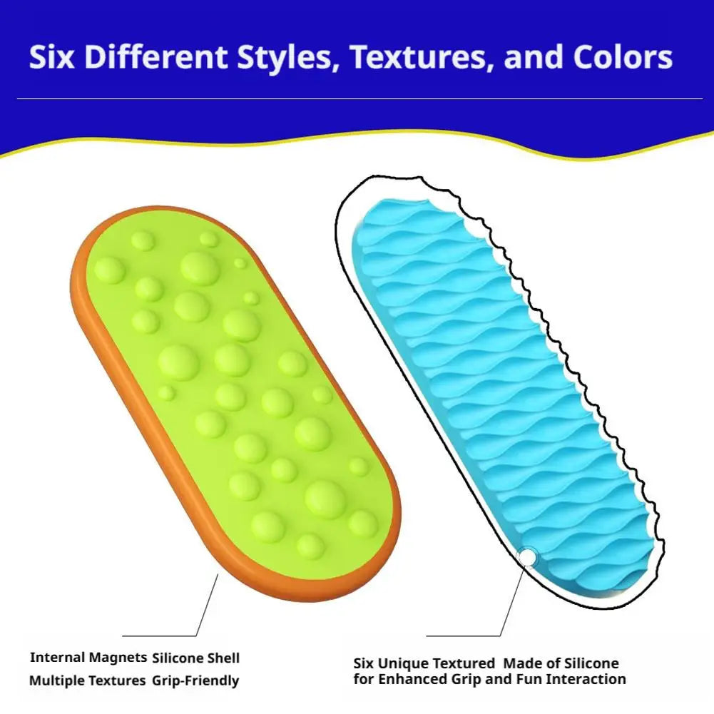 Magnetic Fidget Slider Sensory Toy Adults Kids Quiet Desk ADHD Autism
