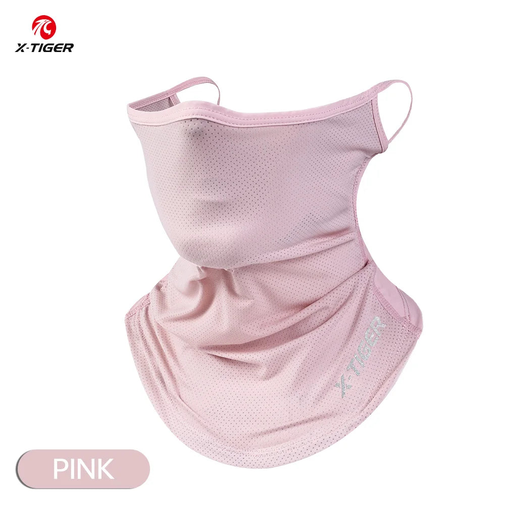 X-TIGER UPF50+ Ice Silk Cycling Face Mask | UV Neck Scarf