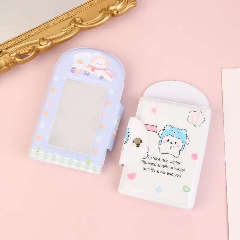 Cartoon 28 Card Slots Photo Card Binder 3-inch Kpop Photo Card Photo Album Postcard Photocards Holder Photocard Binder Idol Peaceful Pleasures Health and Wellness
