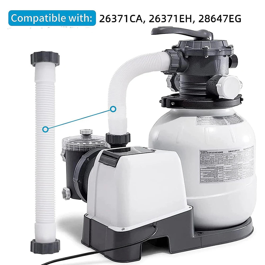1/2pcs Pool Filter Pump Hose 16 Inch Pump Replacement Hose for Intex Pool Sand Filter Pumps Saltwater Systems Pool Accessories Peaceful Pleasures Health and Wellness