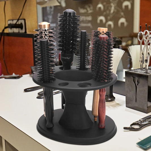 Barber Hairdressing Tools Storage Rack Salon Scissors Combs Holder Organizer Stand, Professional Hair Styling Tools Display Rack Peaceful Pleasures Health and Wellness