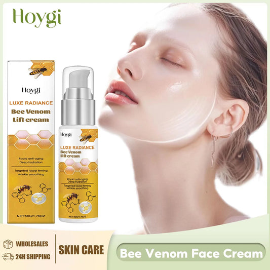 Bee Venom Cream for Face Remove Wrinkles Lifting Firming Improve Skin Sagging Tightening Nourishing Repair Facial Skin Care 50ml Peaceful Pleasures Health and Wellness