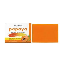 OCEAURA Papaya Turmeric Bath Soap – Nourishing 100g Bar