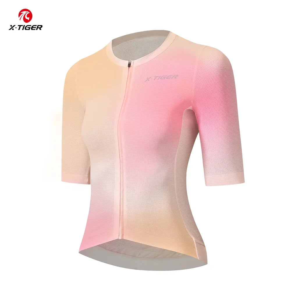 X-TIGER Women's Cycling Jersey – Quick-Dry, Breathable, Short Sleeve