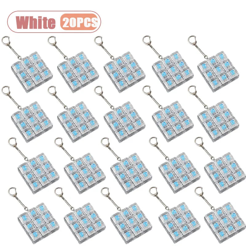 9-Key Mechanical Switch Tester Keychain Fidget Toy | 1–20 Pack