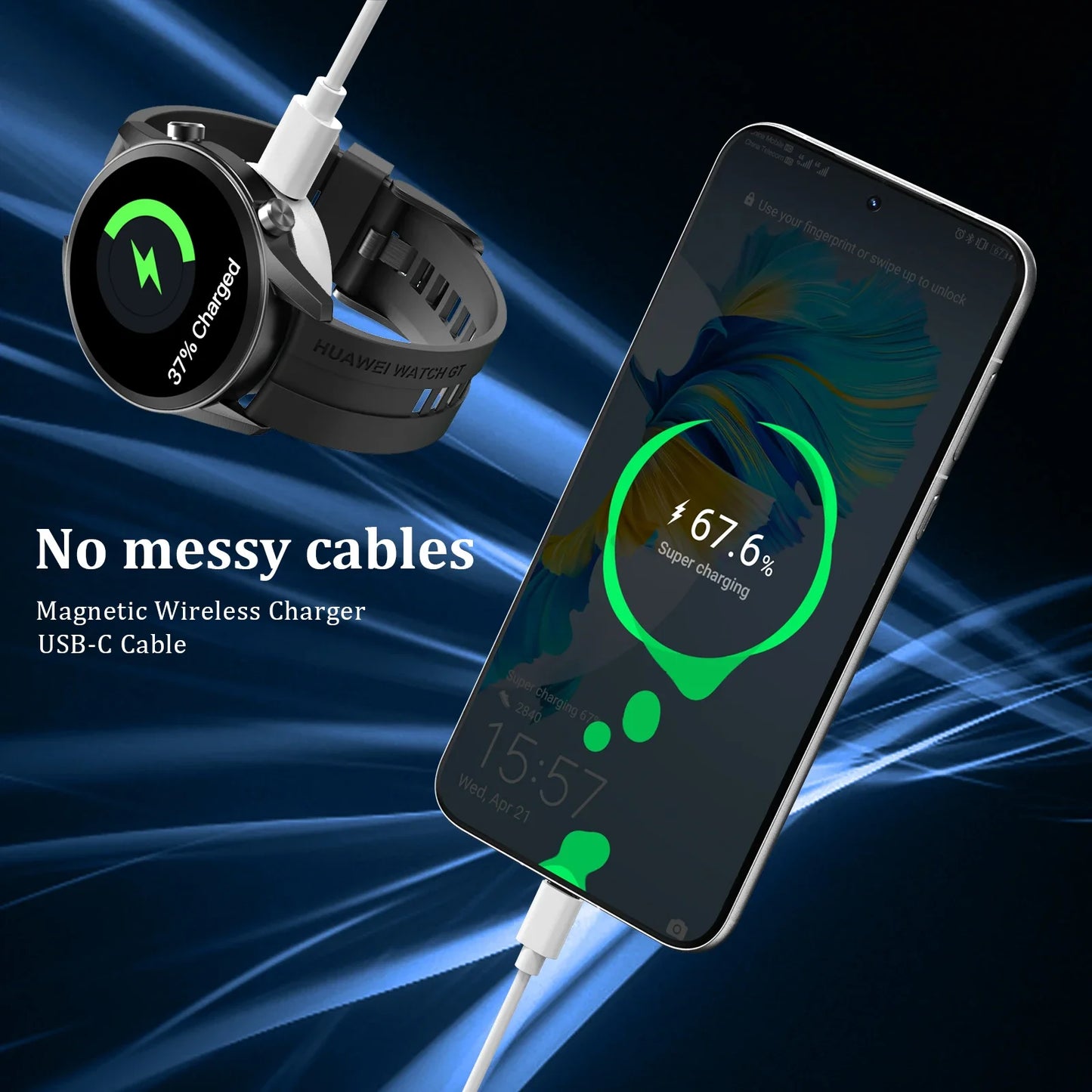 Magnetic Charger For Huawei Watch GT 4 3 Pro/GT 3 Pro/GT 3 SE/GT 2 Pro ECG/GT Runner Cyber Single Head Charger Dock No Cable Peaceful Pleasures Health and Wellness