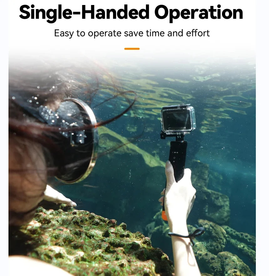 TELESIN Bluetooth Floating Stick for GoPro Hero 9–13 | Buoyancy