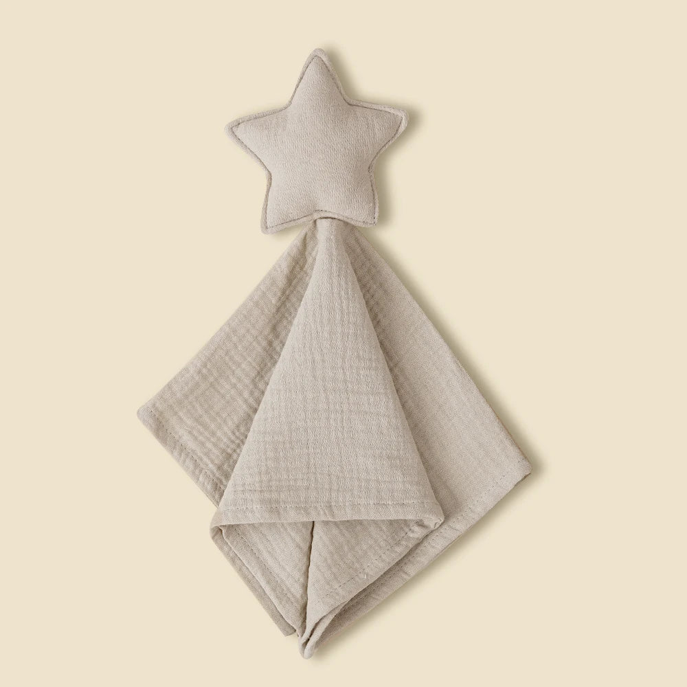 Star Soothing Towel Baby Pure Cotton Fashionable and Individualistic Small Blanket Baby Sleeping Companion Doll Saliva Towel New Peaceful Pleasures Health and Wellness SMT2096-04