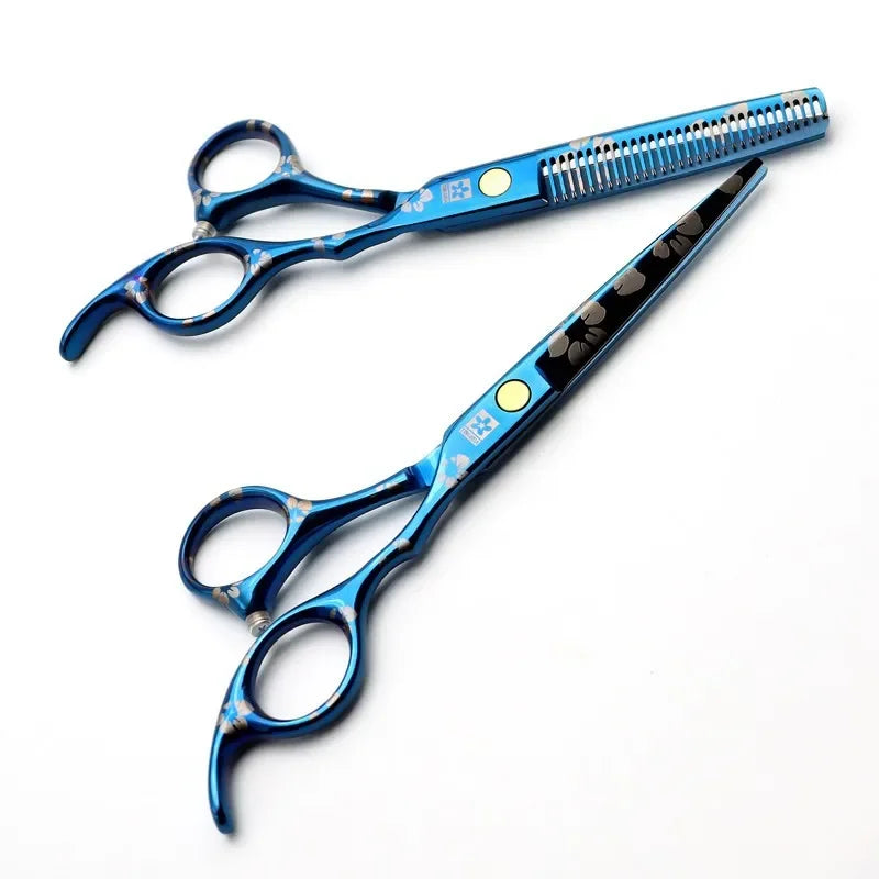 Professional Pet Grooming Scissors Kit – 6" Cutting & Thinning