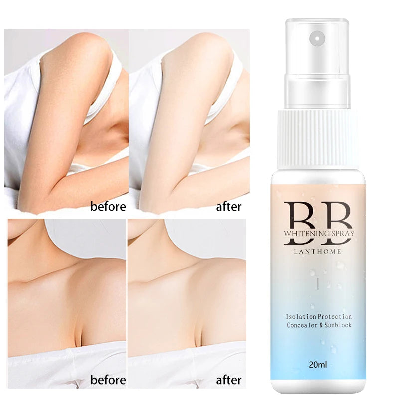 BB Whitening Spray Skin Brightening Moisturizing BB Cream Face Foundation Nourishing Skin Care Beauty Cosmetics Peaceful Pleasures Health and Wellness