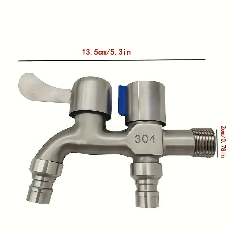 YANKE G1/2 Washing Machine Faucet | Dual-Outlet Tap