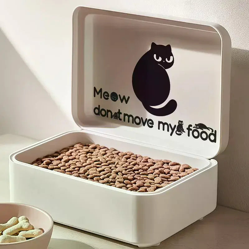 Waterproof Cat & Dog Food Container Sticker PVC Decal