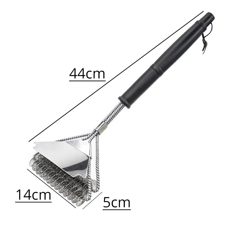 Safe Grill Brush, Bristle Free BBQ Grill Brush, Great Grilling Accessories, Rust Resistant Stainless Steel Barbecue Cleaner Peaceful Pleasures Health and Wellness D
