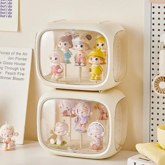 Practical Blind Box Storage Display Rack Space Capsule Storage Box Mini Figure Acrylic Display Cabinet Home Ornaments Decoration Peaceful Pleasures Health and Wellness