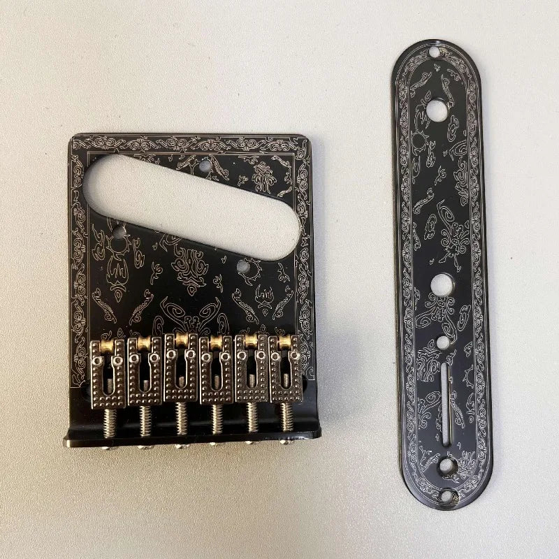 TL Printed Pull String Board Electric Guitar Bridge High-grade Carved