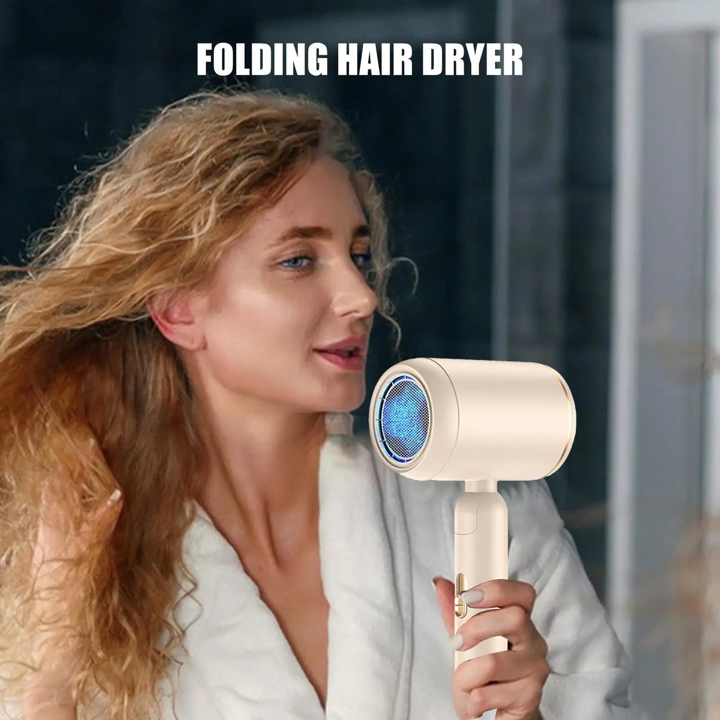 Foldable Portable Hair Dryer for Women & Men | Travel & Home Portable Hair Dryer Peaceful Pleasures Health and Wellness