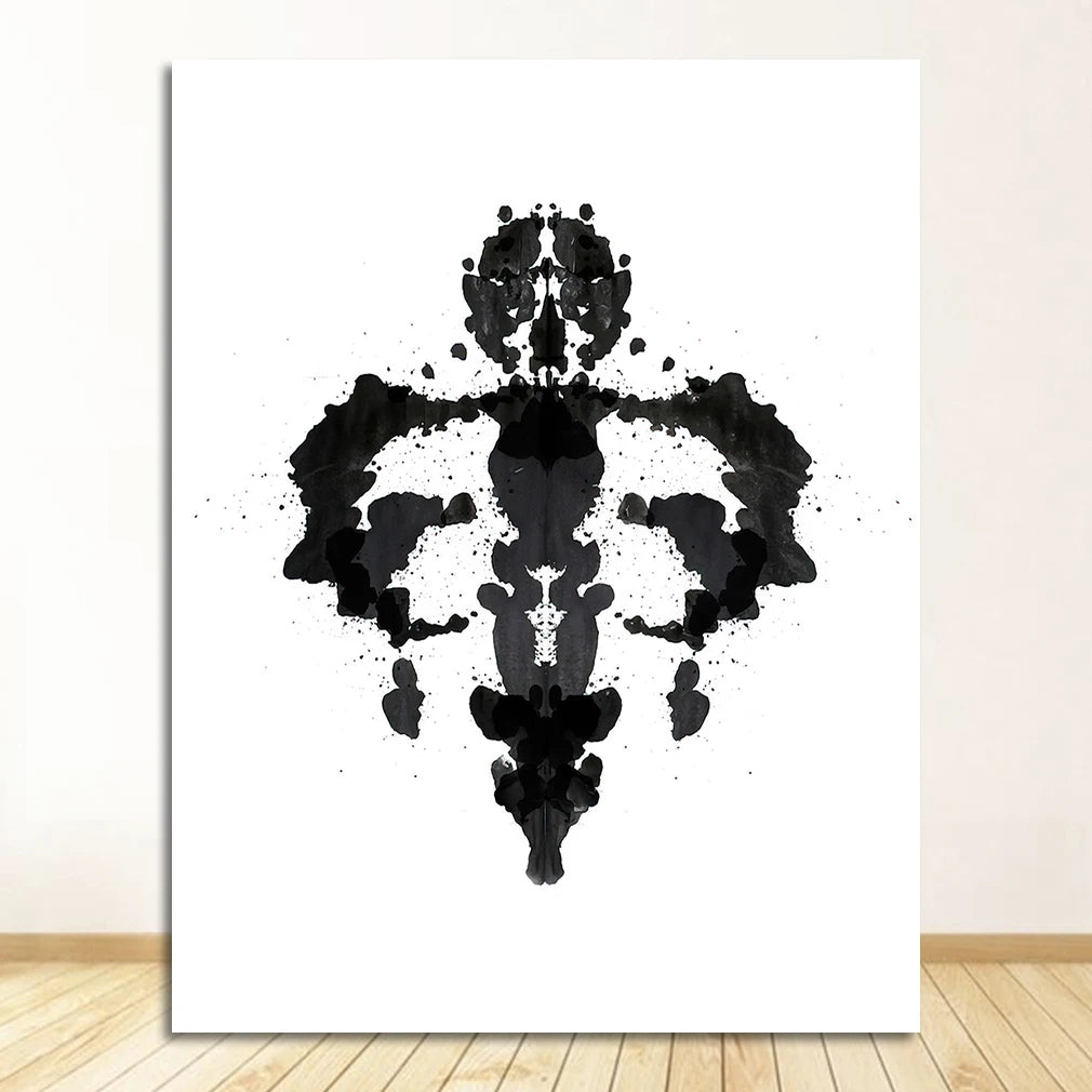 Rorschach Test Canvas Wall Art | Psychologist Gift Print