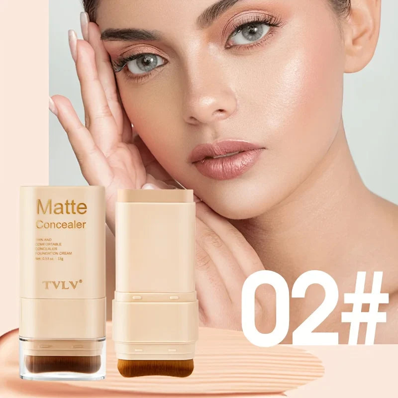 2-in-1 Foundation & Concealer Stick – 9 Shades | Waterproof