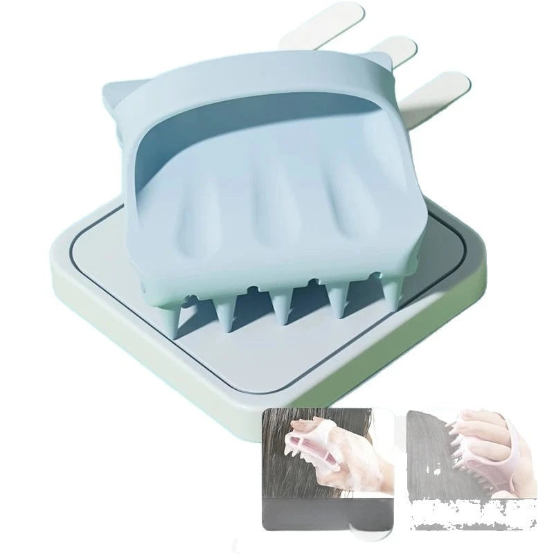 Silicone Scalp Massage Shampoo Brush & Body Comb