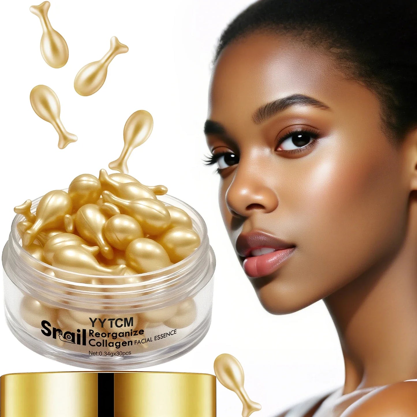 Snail Collagen Serum Capsules – Hydrating & Firming Essence