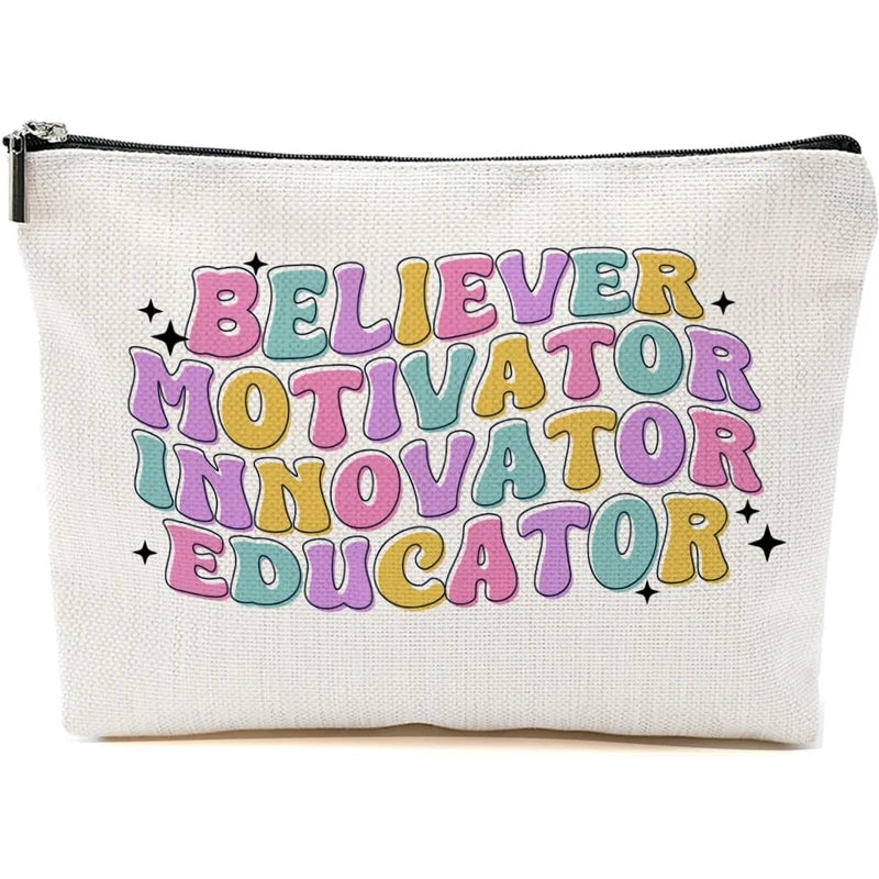 Funny Canvas Makeup Bag | Teacher, Graduation & Retirement Gift