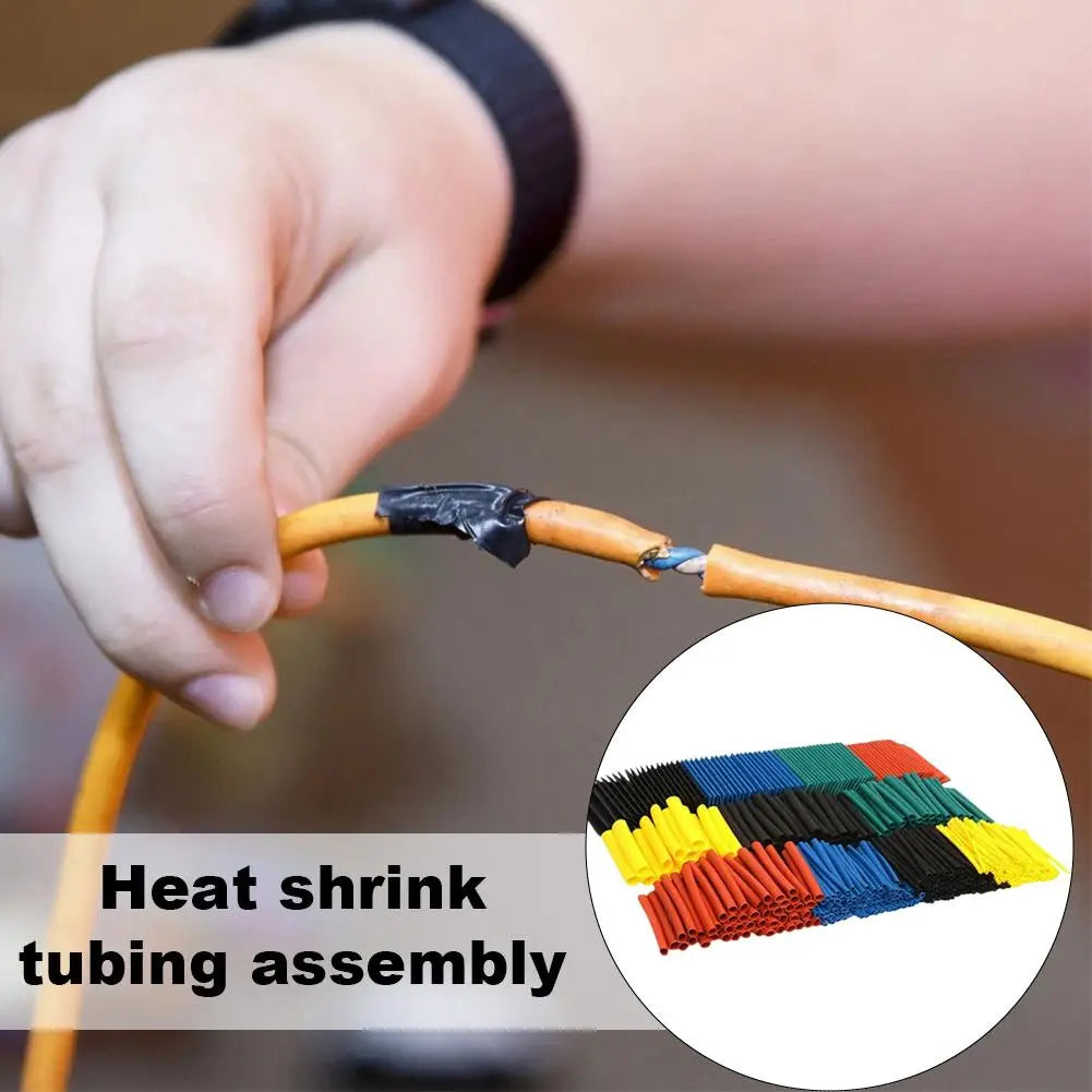 164/328Pcs 2:1 Heat Shrink Tubing Wire Cable Insulation Sleeves Protecter Thermoresistant Heat Shrink Tube Wire Connect Cover Peaceful Pleasures Health and Wellness