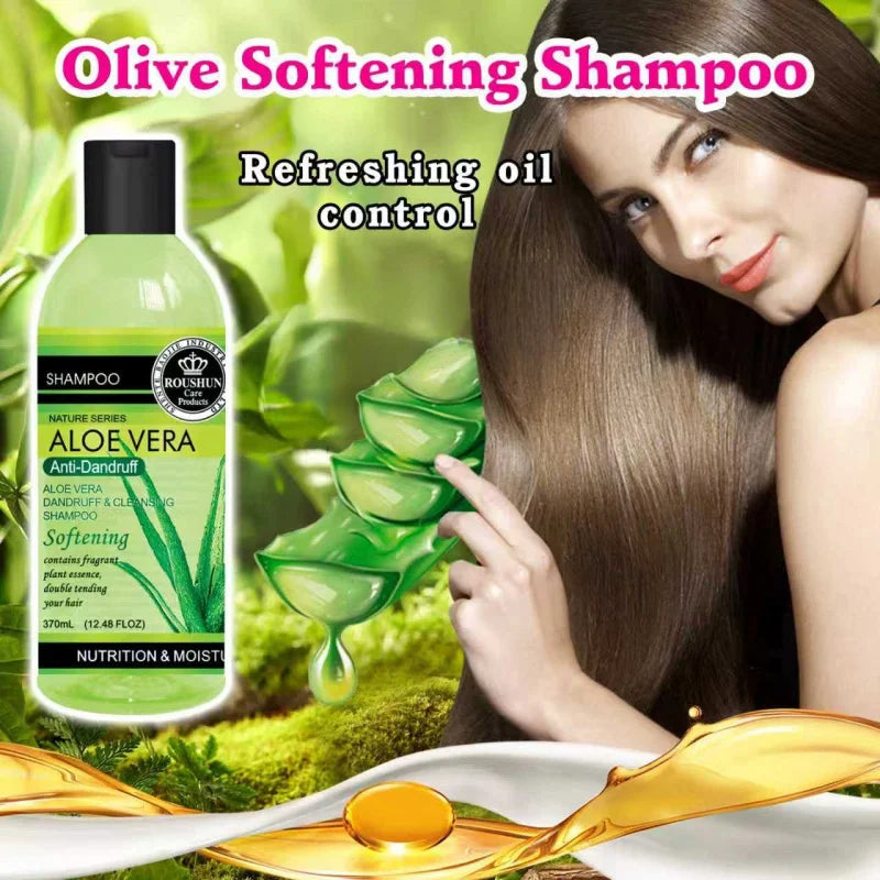 ROUSHUN LOE VERA SHAMPOO CONDITIONER SET Clean the Scalp, Nourish Hair, and Provide Fluffy, Smooth, and Fragrant Hair Care Peaceful Pleasures Health and Wellness