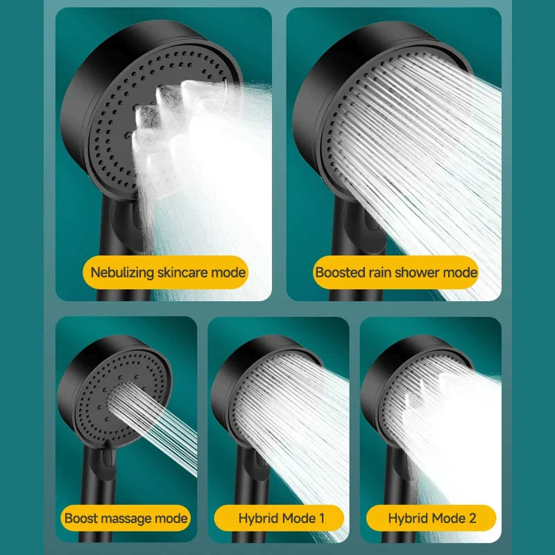 DOCO LAB 6-Mode Pressure Boost Handheld Shower Head & Massage