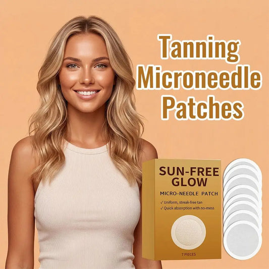 Sunless Tanning Micro-Needle Patches | Natural Glow, All Skin Types Self-Tanning Patches Peaceful Pleasures Health and Wellness