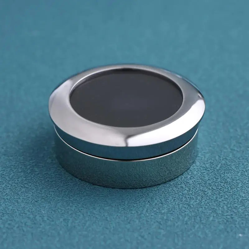 Jewelry Stone Display Box For Round Gems Secure Metal Gift Packaging Storage Organizer For Store Show Engagement Peaceful Pleasures Health and Wellness Silver 4cm
