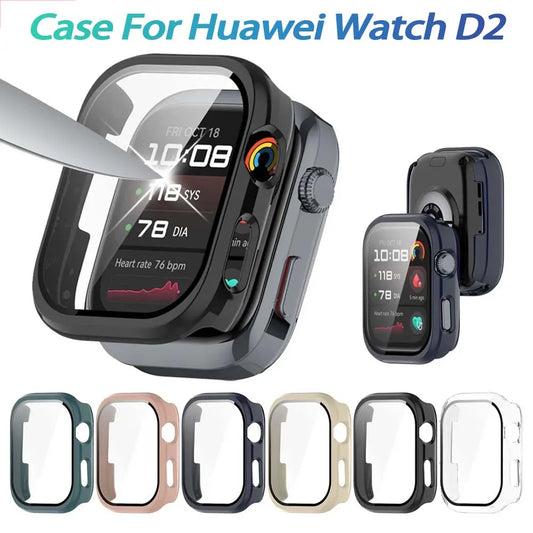 Huawei Watch D2 Tempered Glass + PC Bumper Case & Protector Peaceful Pleasures Health and Wellness