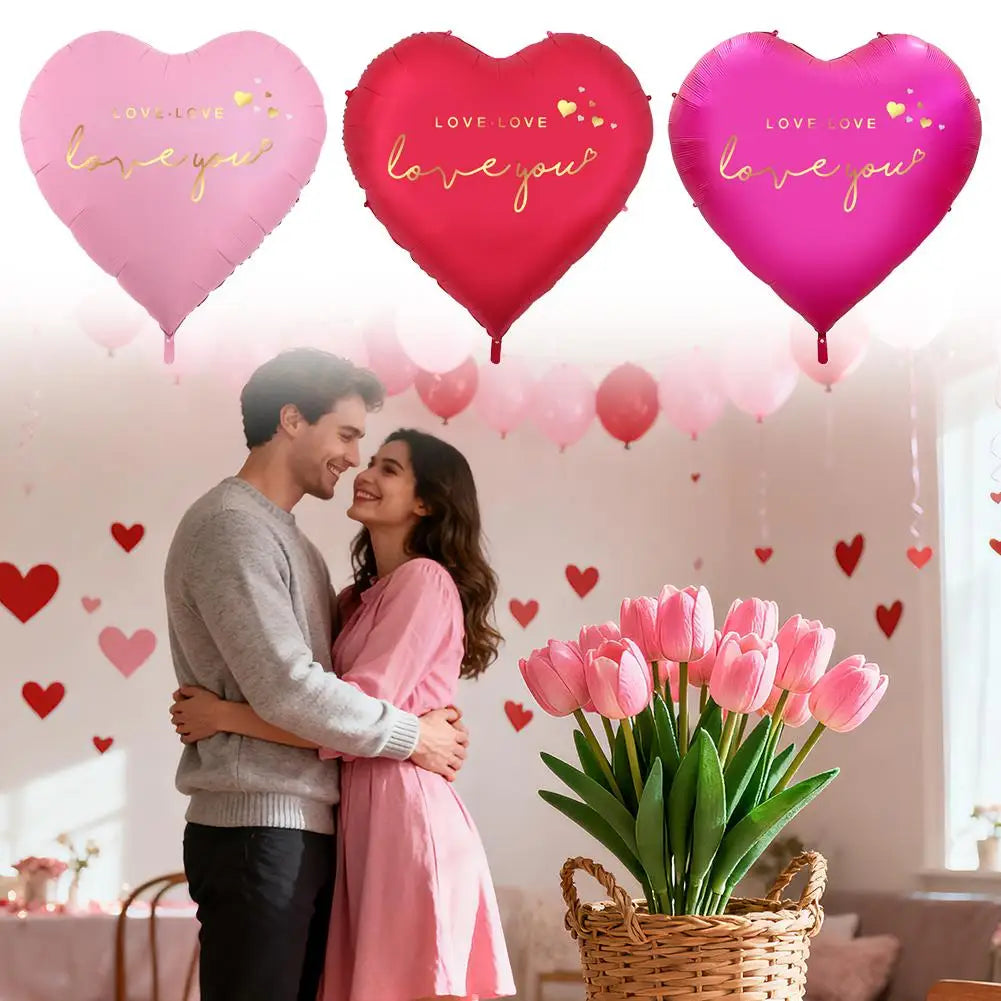 63-Inch Heart Foil Balloon | Wedding & Valentine Party Decor