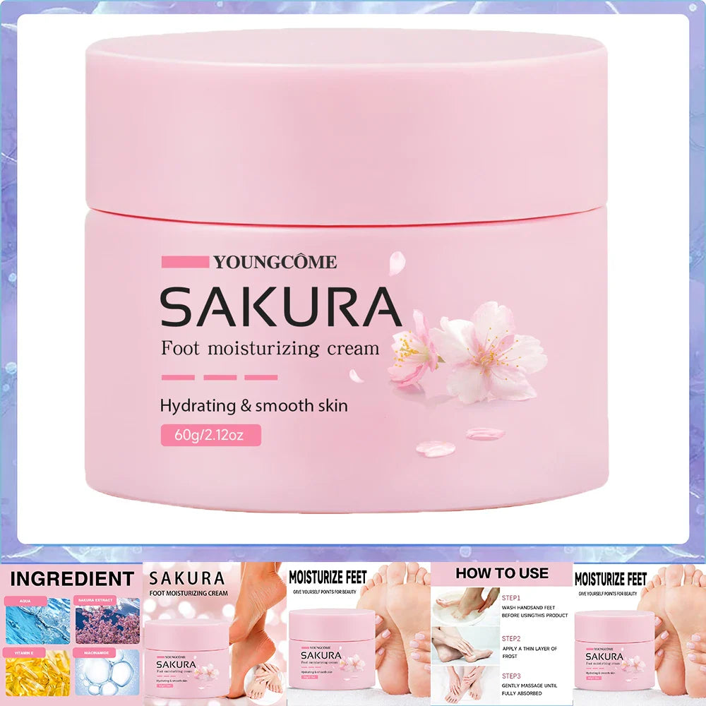 Sakura Foot Cream – Urea 40% & Shea Butter Overnight Heel Repair
