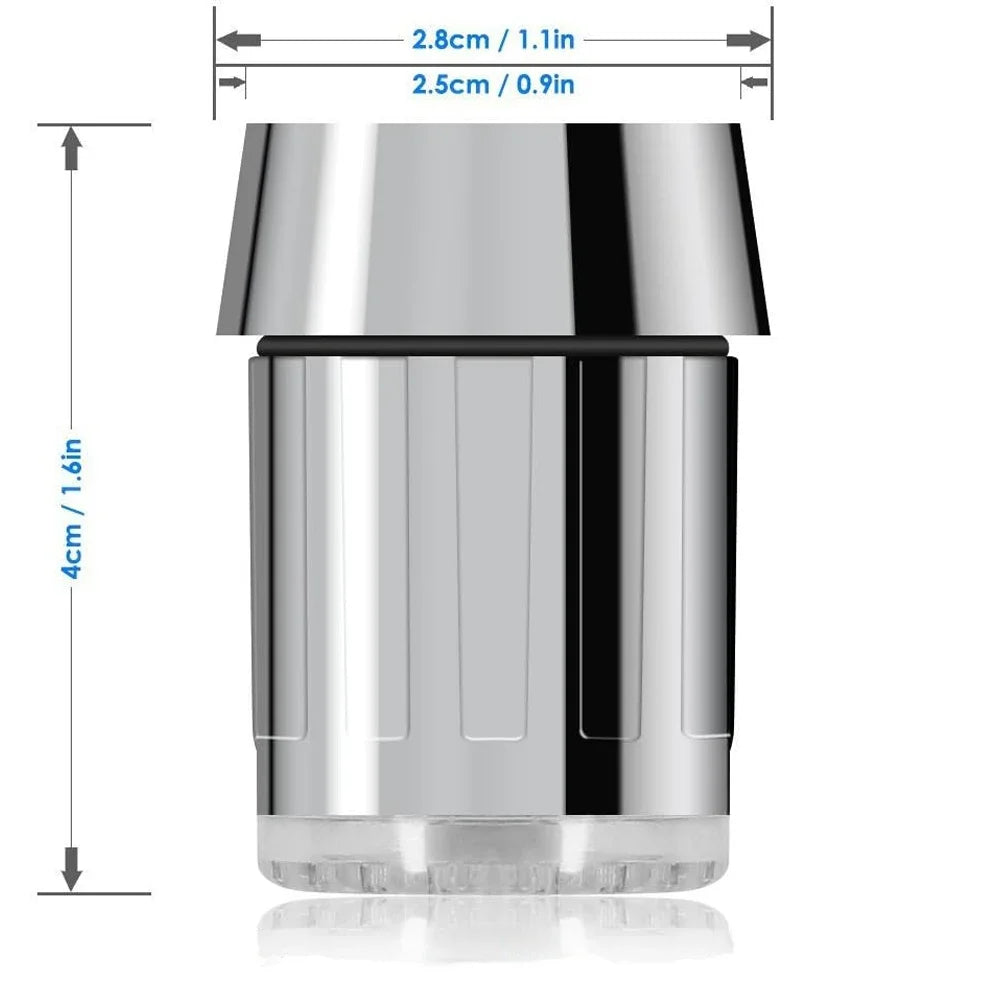 LED Colour-Changing Faucet Aerator | 3-Colour Glow Tap Nozzle