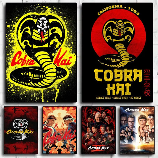 Cobra Kai HD Waterproof PVC Wall Poster | Home Décor Art Wall Art Poster Peaceful Pleasures Health and Wellness