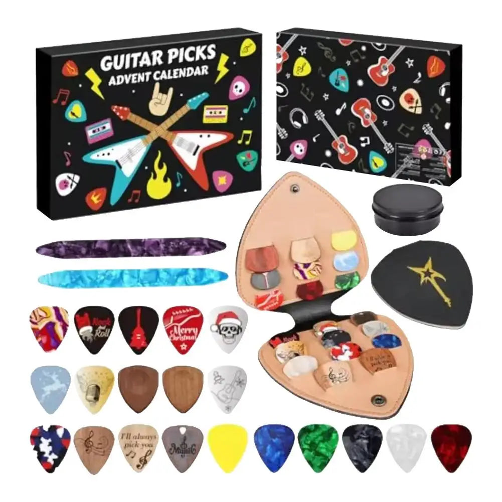 Guitar Picks Advent Countdown Calendar – 20 Picks + Holder