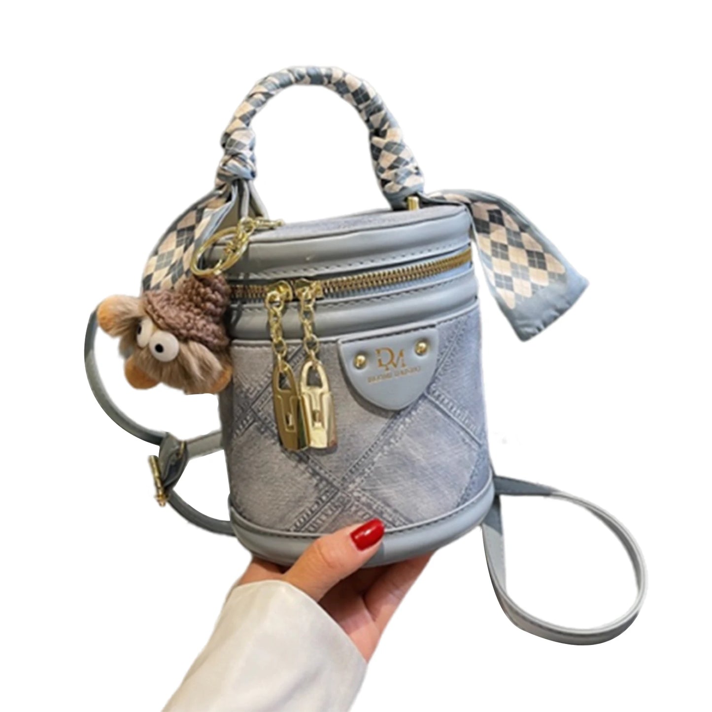 HOBBAGGO Women's PU Leather Bucket Bag | Crossbody Shoulder Purse