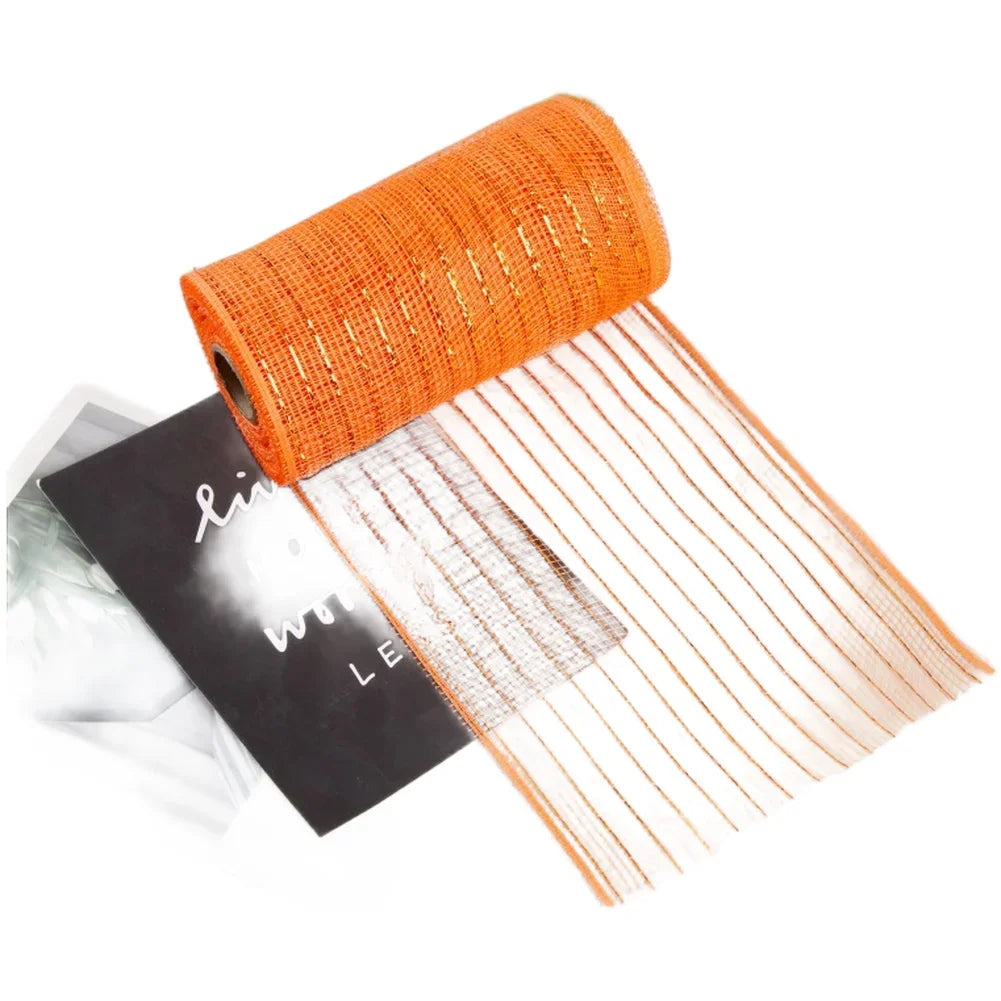 10 Yard PP Mesh Ribbon Roll Christmas Garland Material Holiday