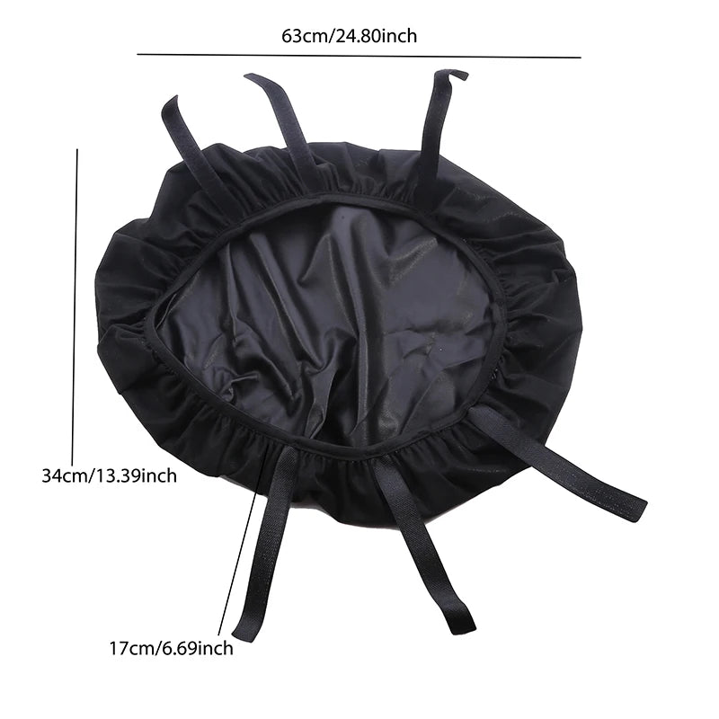 Waterproof Dustproof Motorcycle Seat Cover Rainproof Sunscreen Cushion Protector for Motorbike Scooter Outdoor Accessories Peaceful Pleasures Health and Wellness black