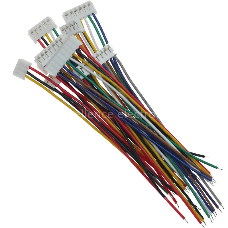 10pcs EH 2.5mm Pitch 2/3/4/5/6/7/8/9/10 Pin Female Plug Connector Wire 10/15/20cm Single/Double Head Same / Reverse Direction Peaceful Pleasures Health and Wellness