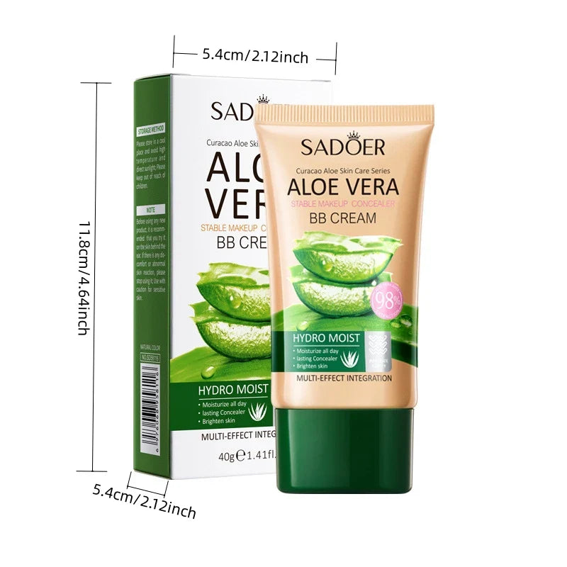 SADOER Aloe Vera BB Cream Concealer 40g – Full Coverage