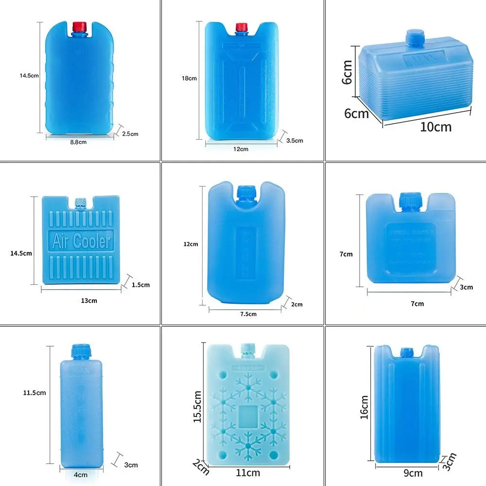 1/2/3PCS Durable PE Ice Box Refrigeration Keep Fresh Ice Crystal Box Reusable Fresh Ice Board Peaceful Pleasures Health and Wellness