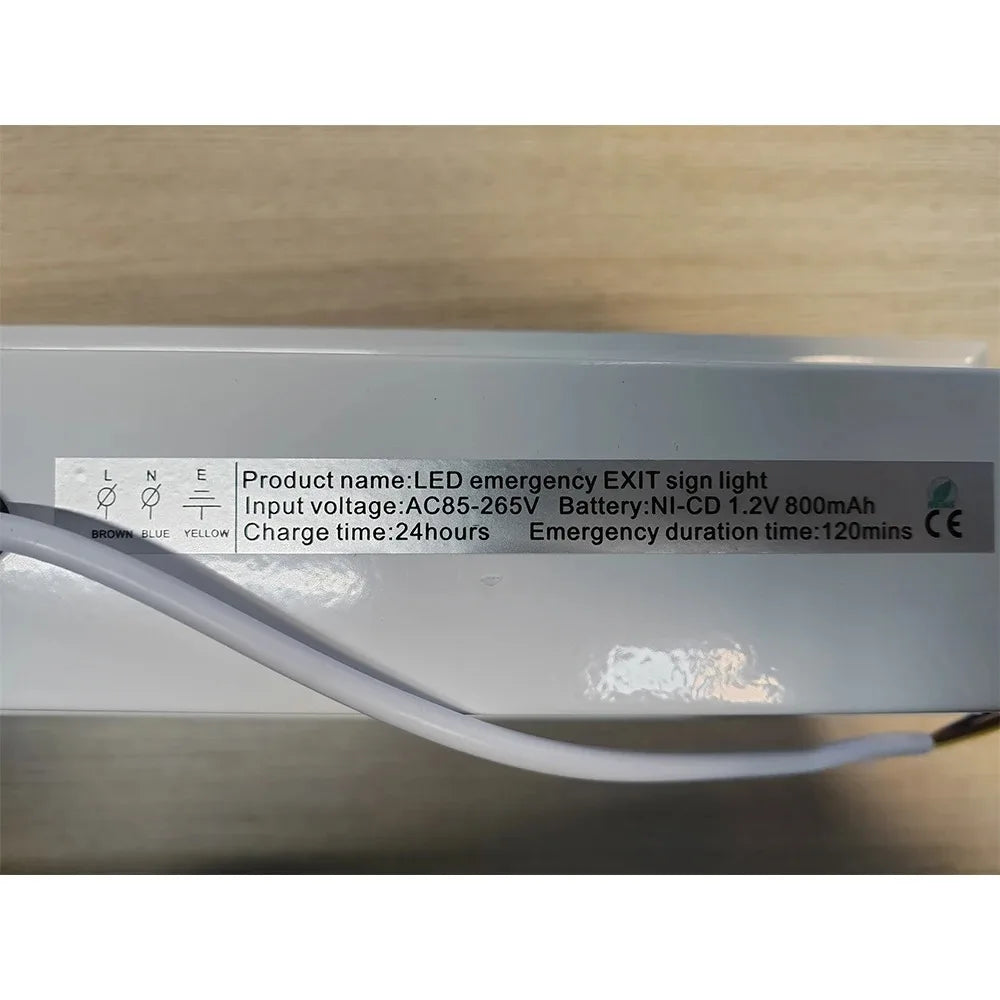SHINEKNOT Embedded Emergency Exit Light | 24Hr LED, 180 Min Backup