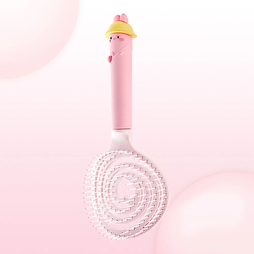 Heart Hollow Airbag Cushion Comb – Anti-Static Scalp Massager