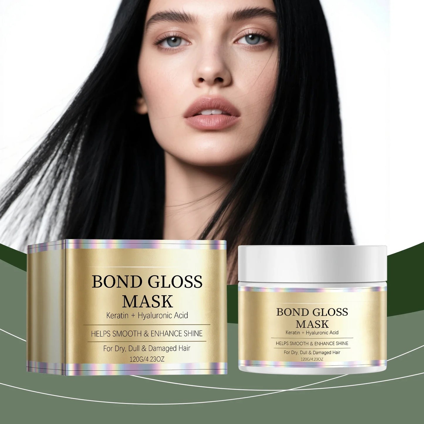 Keratin Gloss Hair Mask – Repair, Smooth & Deep Moisture